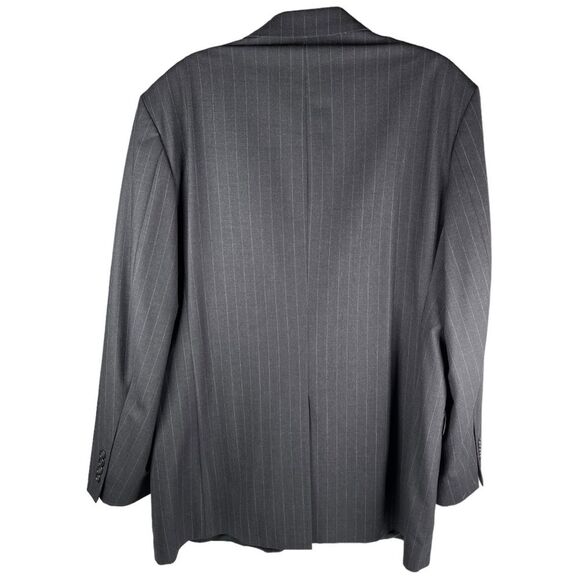 Brooks Brothers 346 Stretch Pinstripe grey Wool Sport Coat Blazer Mens Size 46L - Picture 3 of 9